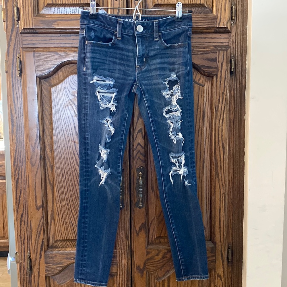 EUC! American Eagle 360 Super Stretch Jeggings, Size 0 Short